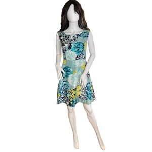 J. Crew Aquatic Floral Silk Dress